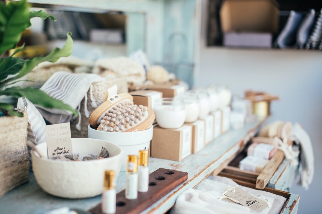 health and wellness products on a shelf