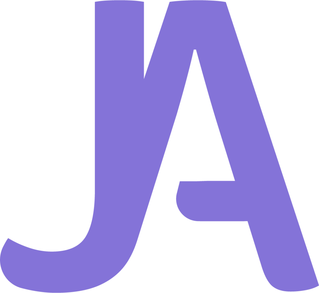 Jade Agard Design Logo, Purple