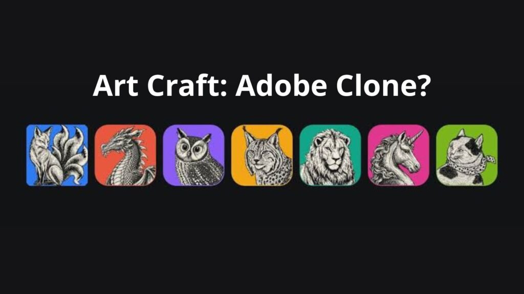 Graphic showing the seven ArtCraft apps